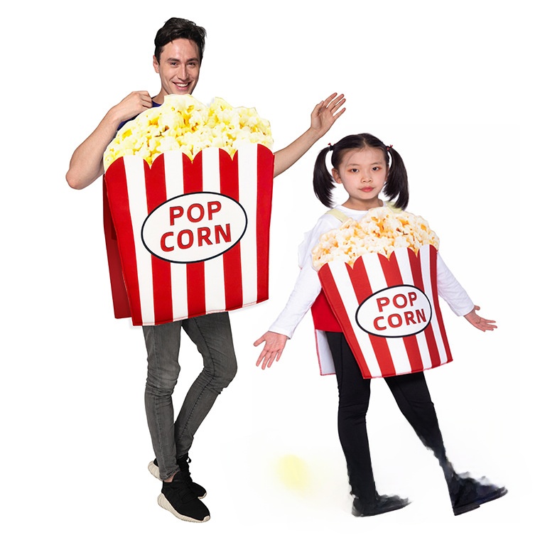 Ethnic Theme For Fashion Show - Halloween-Karneval Popcorn-Themen Erwachsenen- und Kinderkostüm für