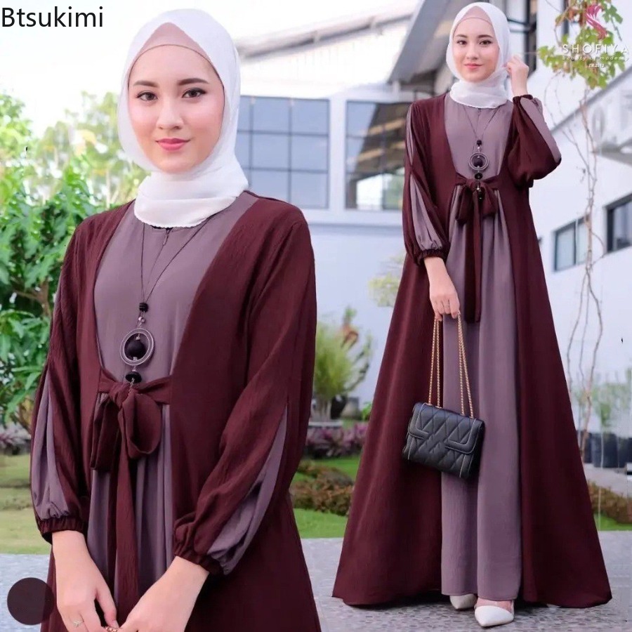 Abaya Modest Wear - Arabische Muslimische Frauen Abayas Elegante Maxi-Kleider