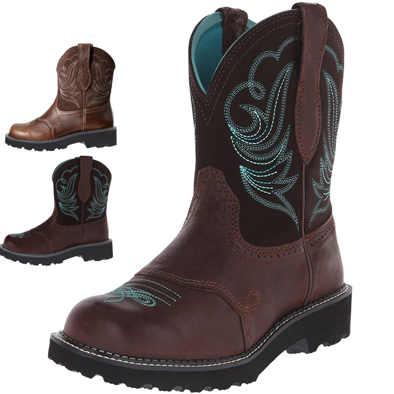 Gestickte Cowboystiefel für Mä – Ethnic Fabric Bewertung und Preis