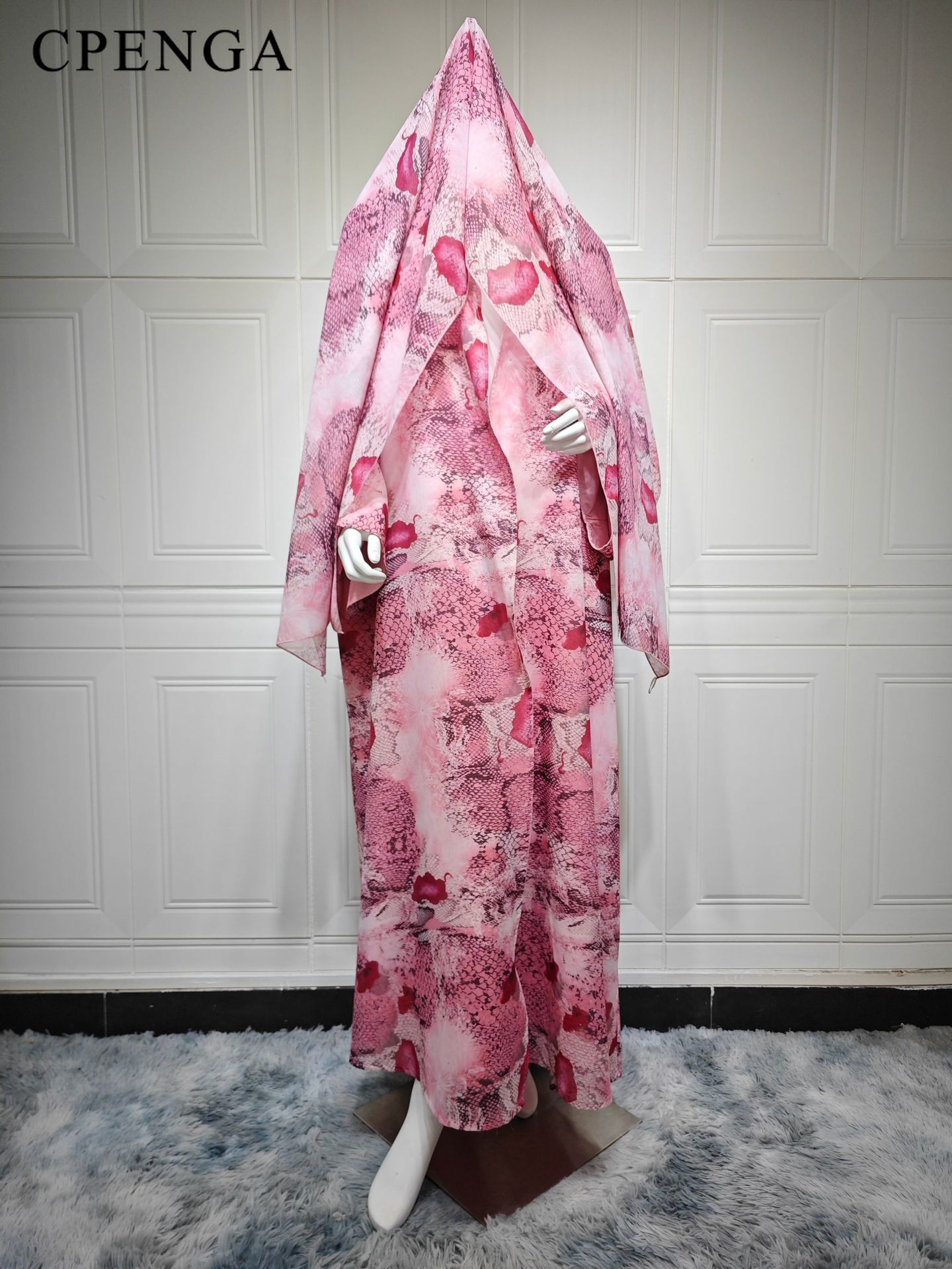 2026 Luxuriöse Dubai Pink Prin – Abaya Modest Wear Bewertung und Preis