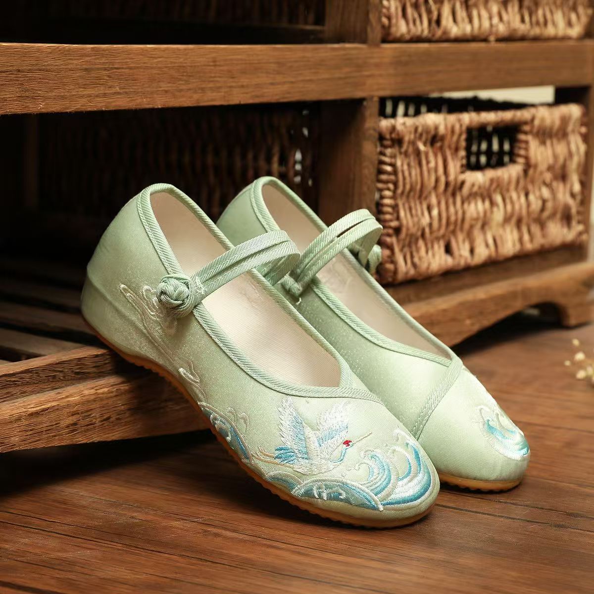 Damen-Schuhe mit flacher Sohle – Ethnic Fabric Bewertung und Preis