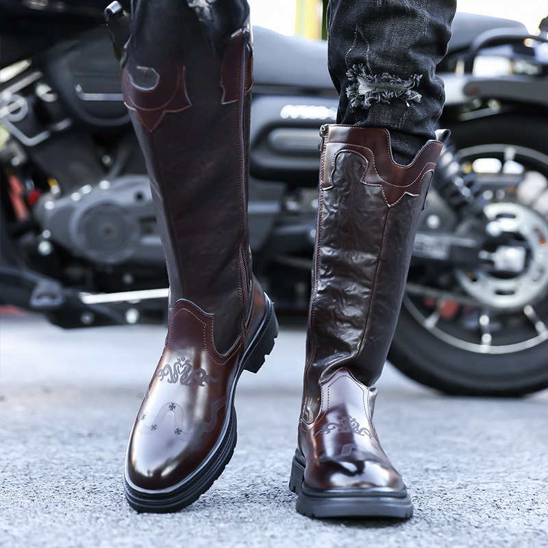 Männer Mid-kalb Stiefel Hohe Q – The Ethnic Fashion Bewertung und Preis
